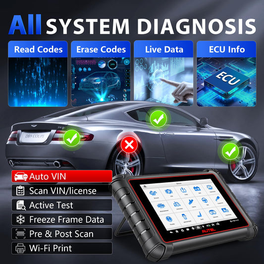 Autel MaxiPro MP900Z-BT ECU Coding OBD2 Scanner 40+ Services