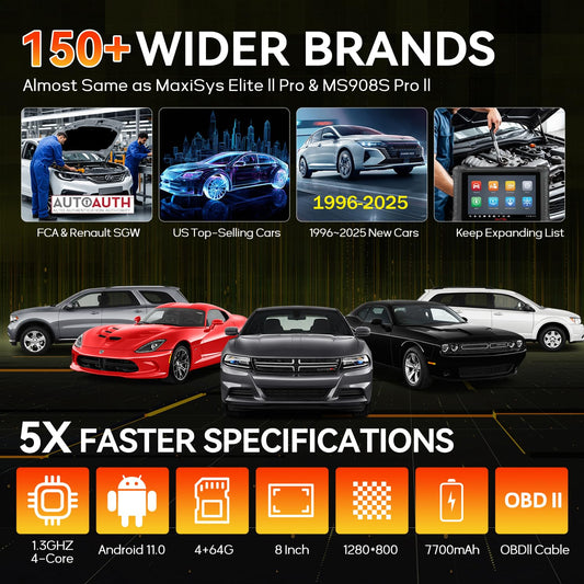 Autel MaxiCheck MX900 2025 OBD2 Scanner – 3000+ Active Tests & 40+ Services