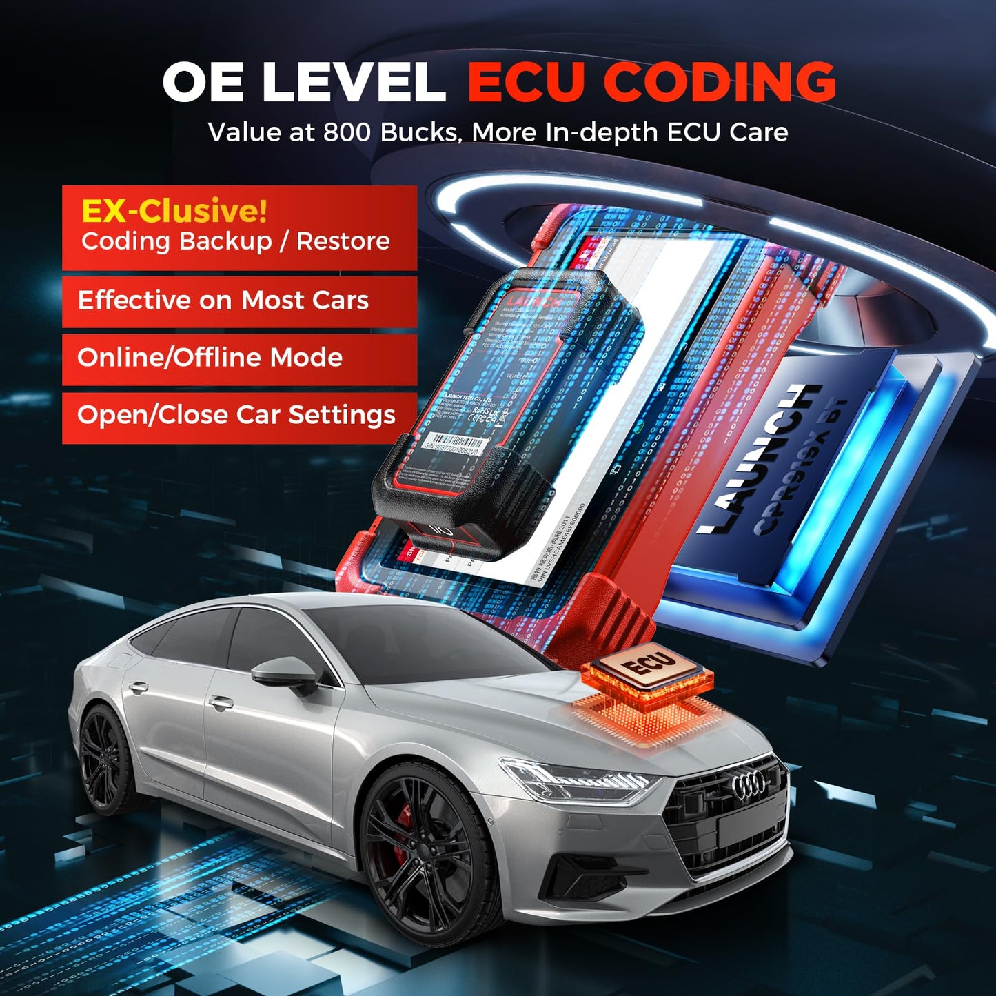 LAUNCH X431 CRP919XBT Elite 2025 Wireless OBD2 Scanner