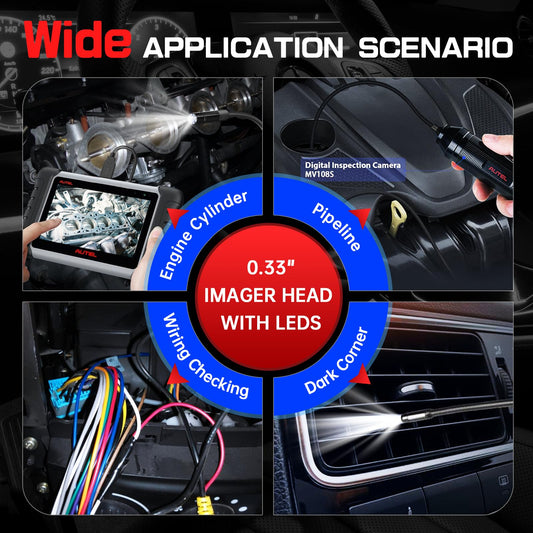 Autel MaxiCOM MK906 Pro Scanner with MV108S Endoscope – ECU Coding & 40+ Services