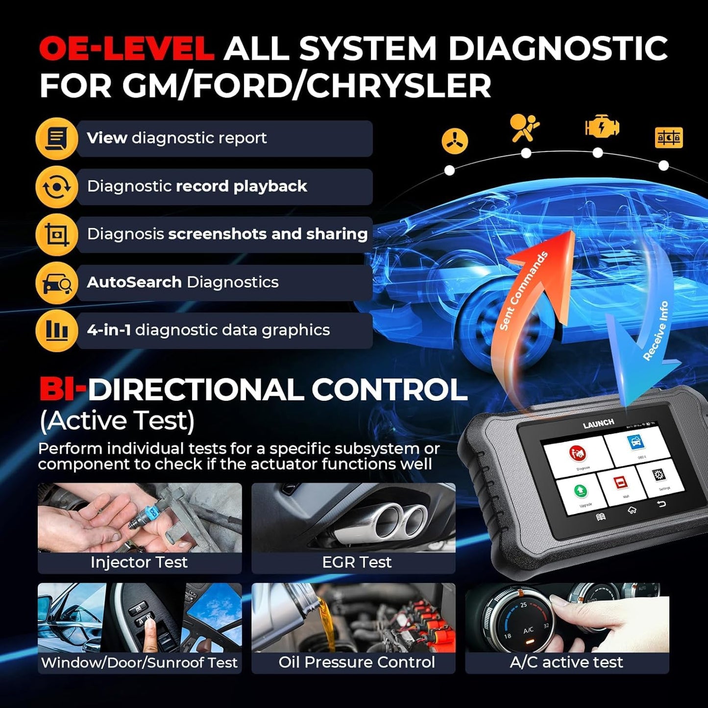 LAUNCH X431 Creader Elite 2.0 PRO FGC – 2025 OBD2 Scanner