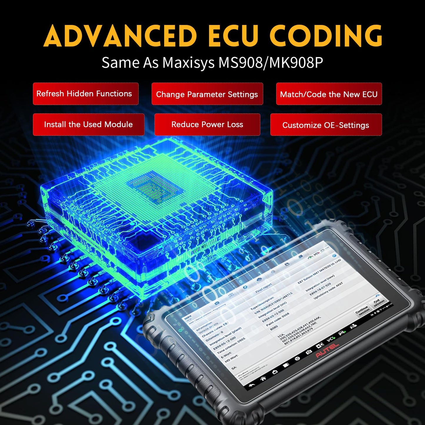 Autel MaxiSys MS906 Pro 2025 – Bi-Directional OBD2 Scanner & ECU Coding
