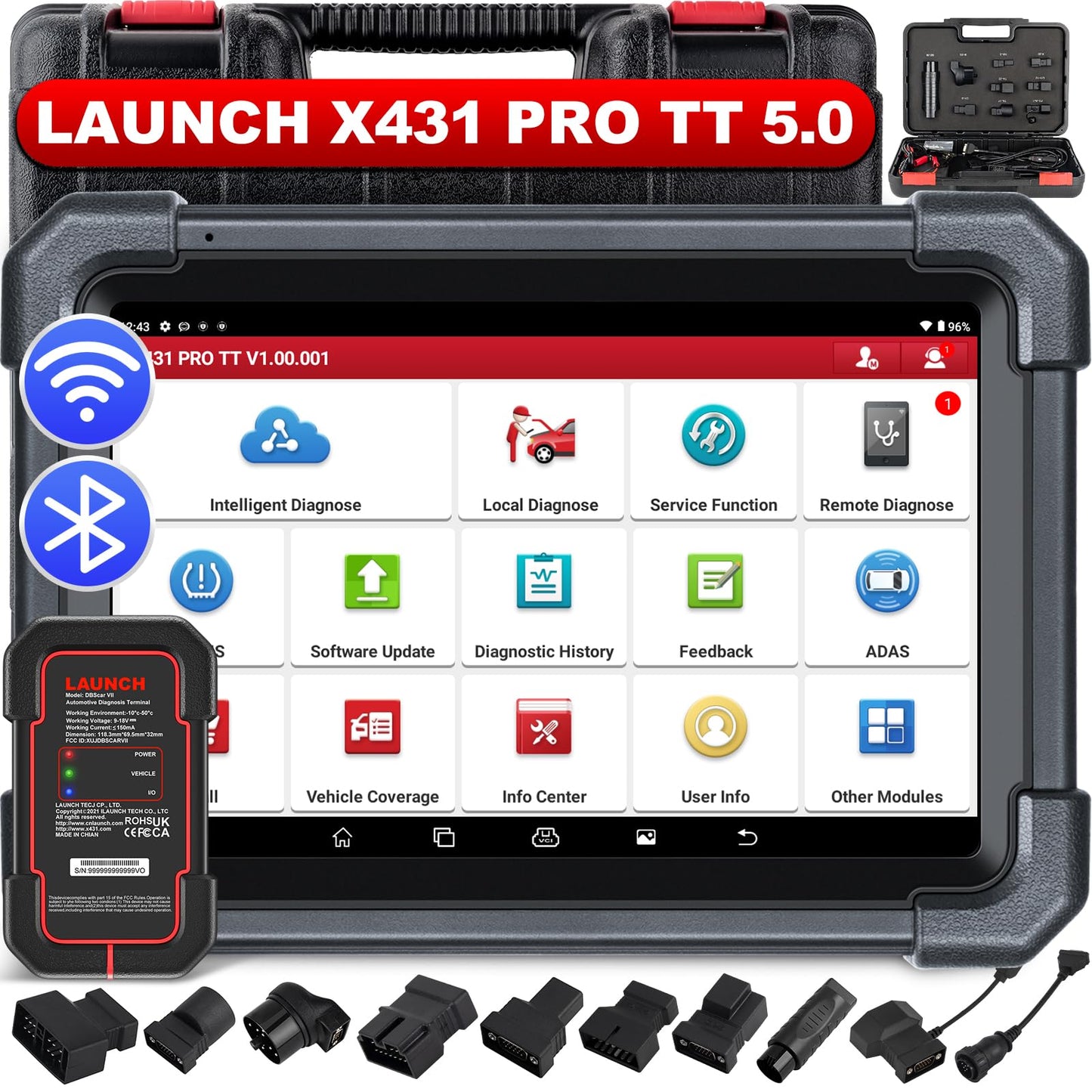 LAUNCH X431 PRO TT OBD2 Scanner with ECU Coding 2025