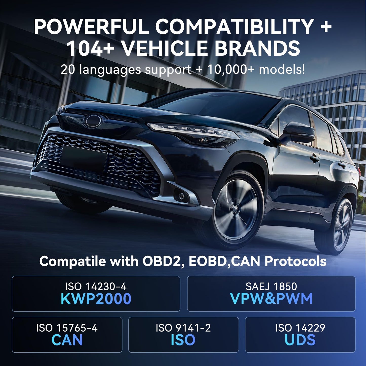 MUCAR VO7 OBD2 Scanner with 28+ Reset & Bidirectional Control