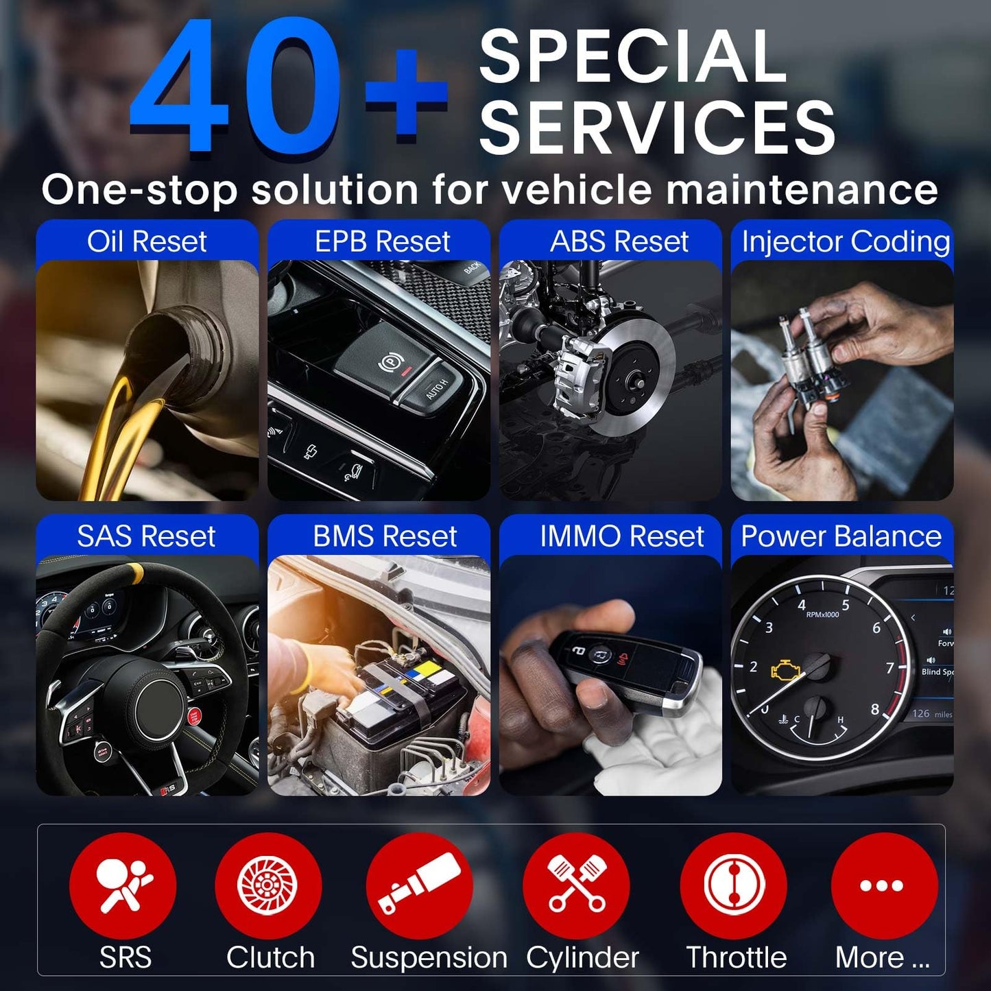 Autel MaxiPro MP900Z-BT Scanner | 40+ Services & ECU Coding Tool 2024