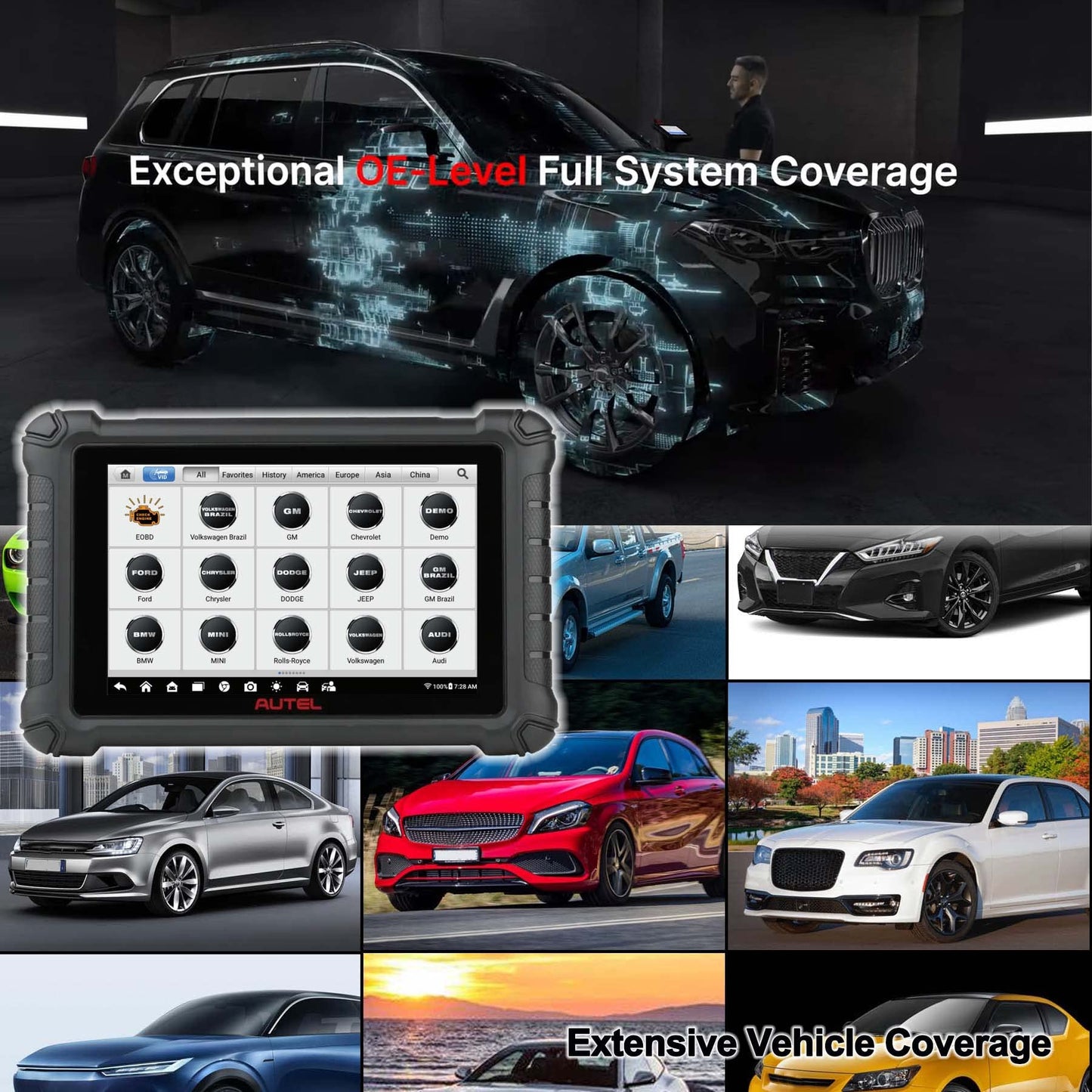 Autel MX900 OBD2 Scanner – 2025 All-System Diagnostic Tool