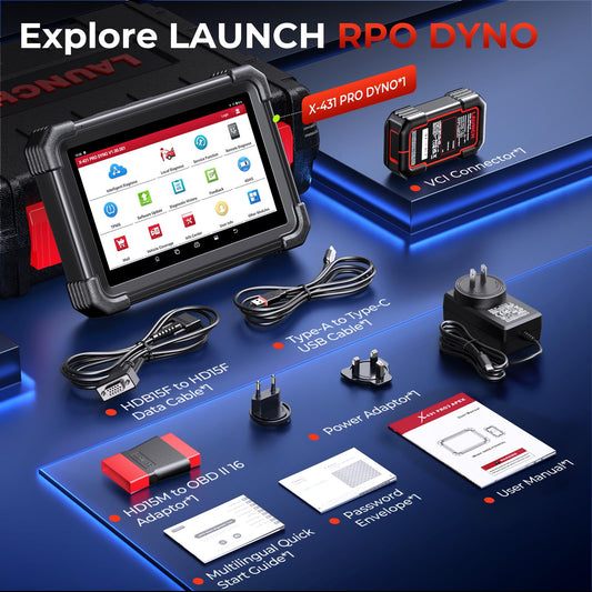 LAUNCH X431 PRO Dyno 2025 Scanner – ECU Coding & 38+ Services