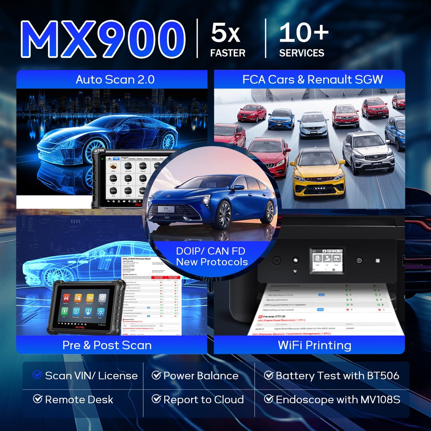Autel MX900 Scanner – 2025 Bi-Directional OBD2 Diagnostic Tool
