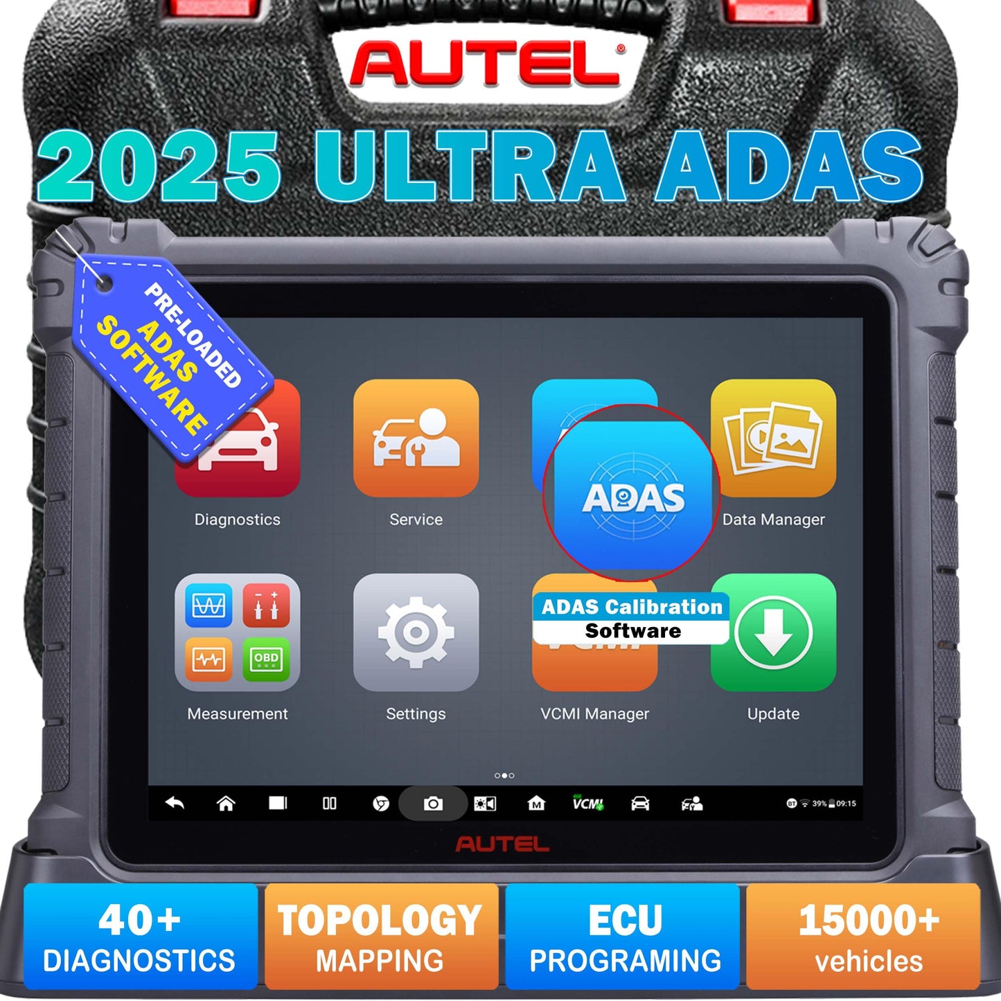 Autel MaxiSys Ultra ADAS 2025 Scanner with ECU Coding & Calibration