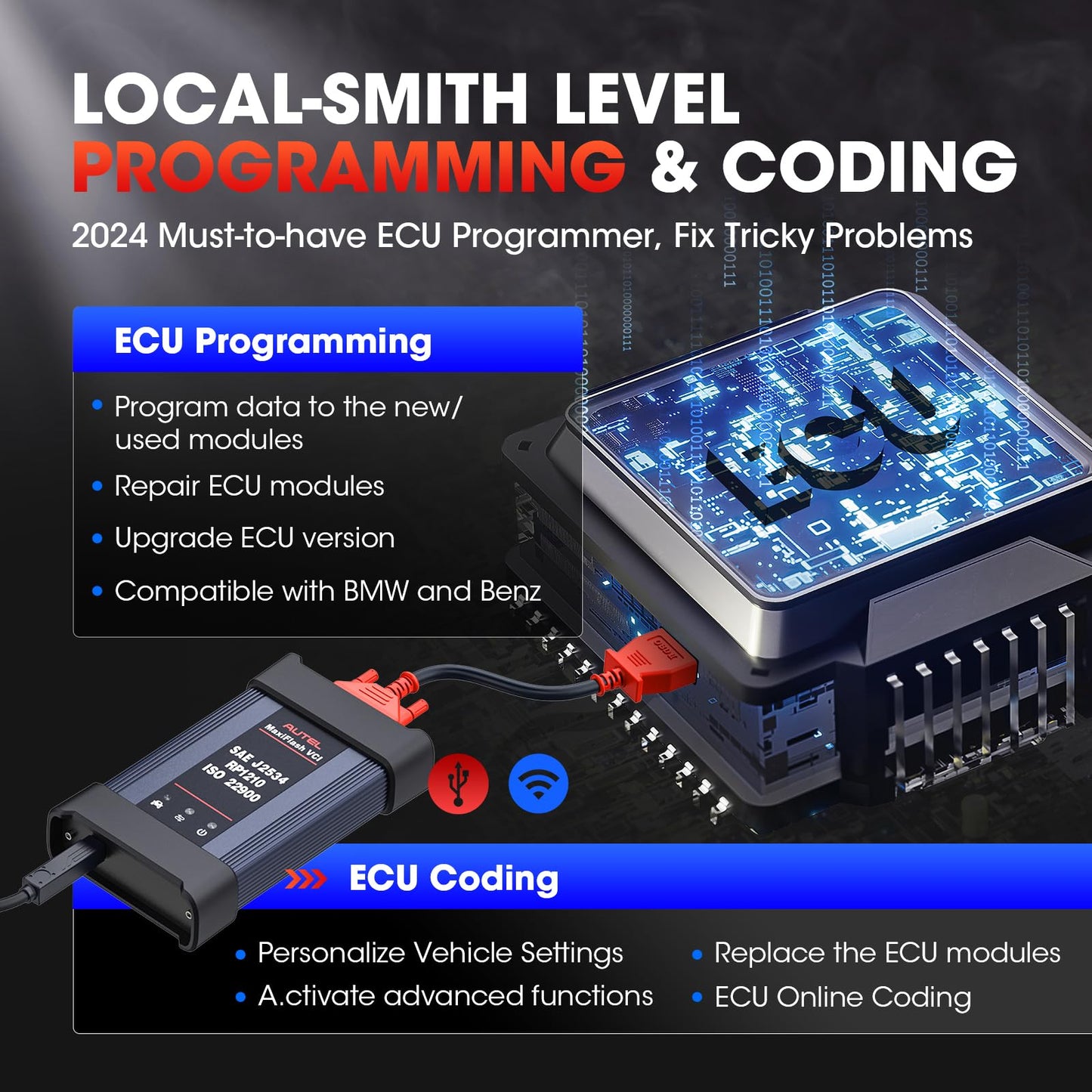 Autel Ultra Lite 2025 Scanner – ECU Programming, 40+ Services