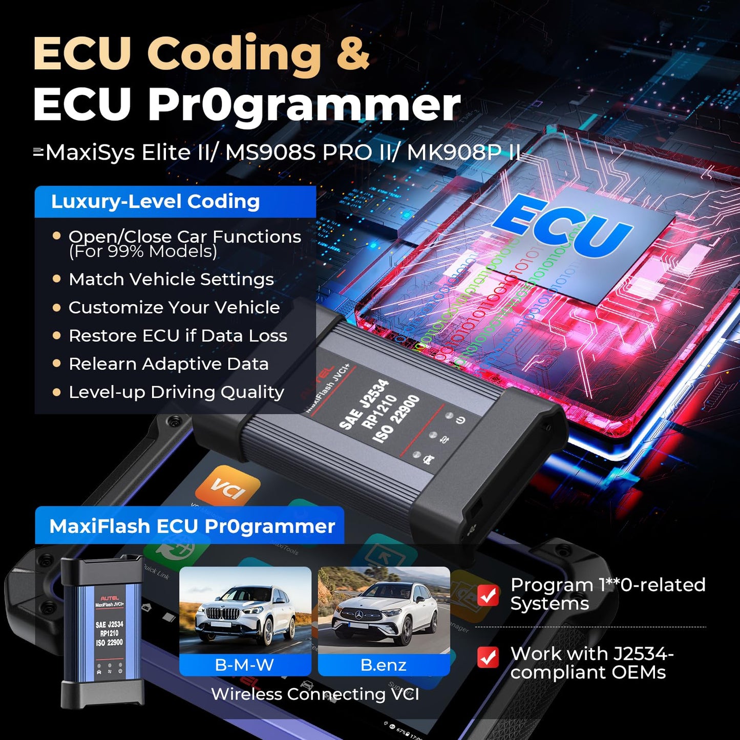 Autel IM608PRO II Scanner – 2025 ECU Coding & Key Programming