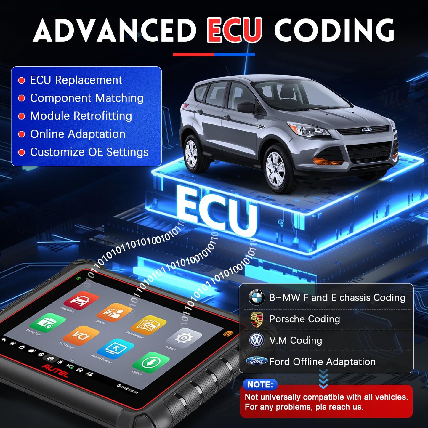 Autel MaxiPro MP900-TS Android 11 ECU Coding & TPMS Scanner
