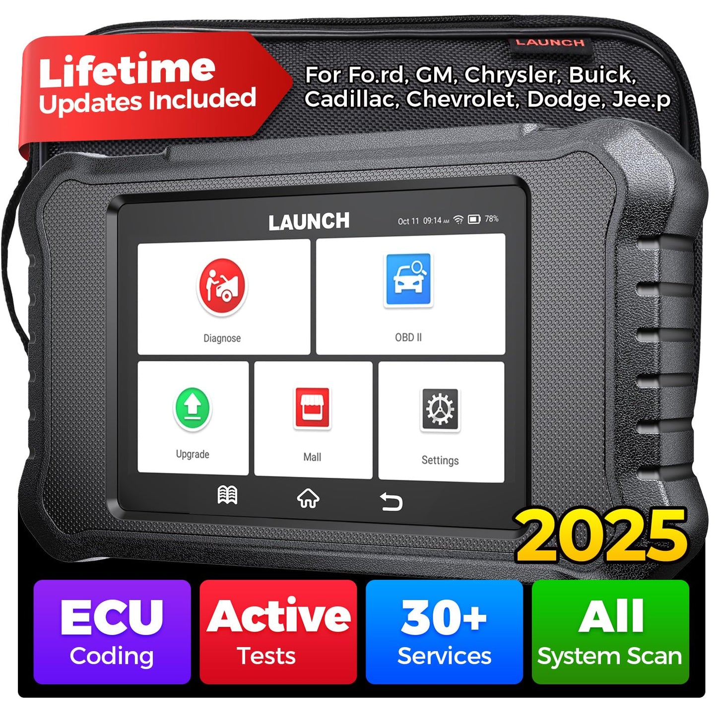 LAUNCH X431 Creader Elite 2.0 FGC OBD2 Scanner for FGC