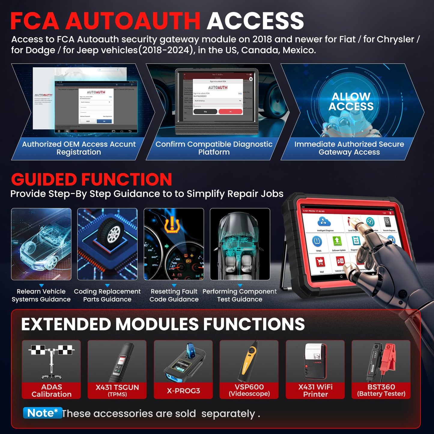 LAUNCH X431 PRO3S+ V5.0 Elite 2025 Scan Tool for Cars & Trucks