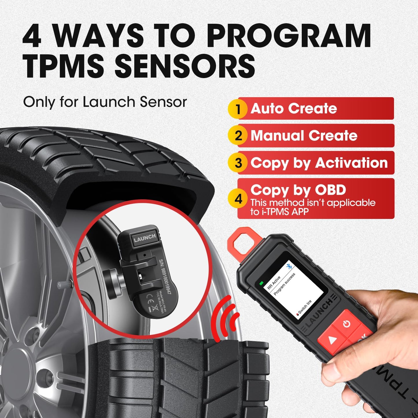 LAUNCH X431 i-TPMS TSGUN 2025 - Advanced TPMS Sensor Service Tool