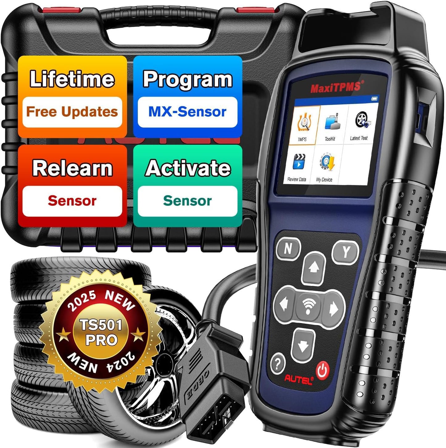 Autel MaxiTPMS TS501 PRO TPMS Tool – Program & Relearn MX-Sensors