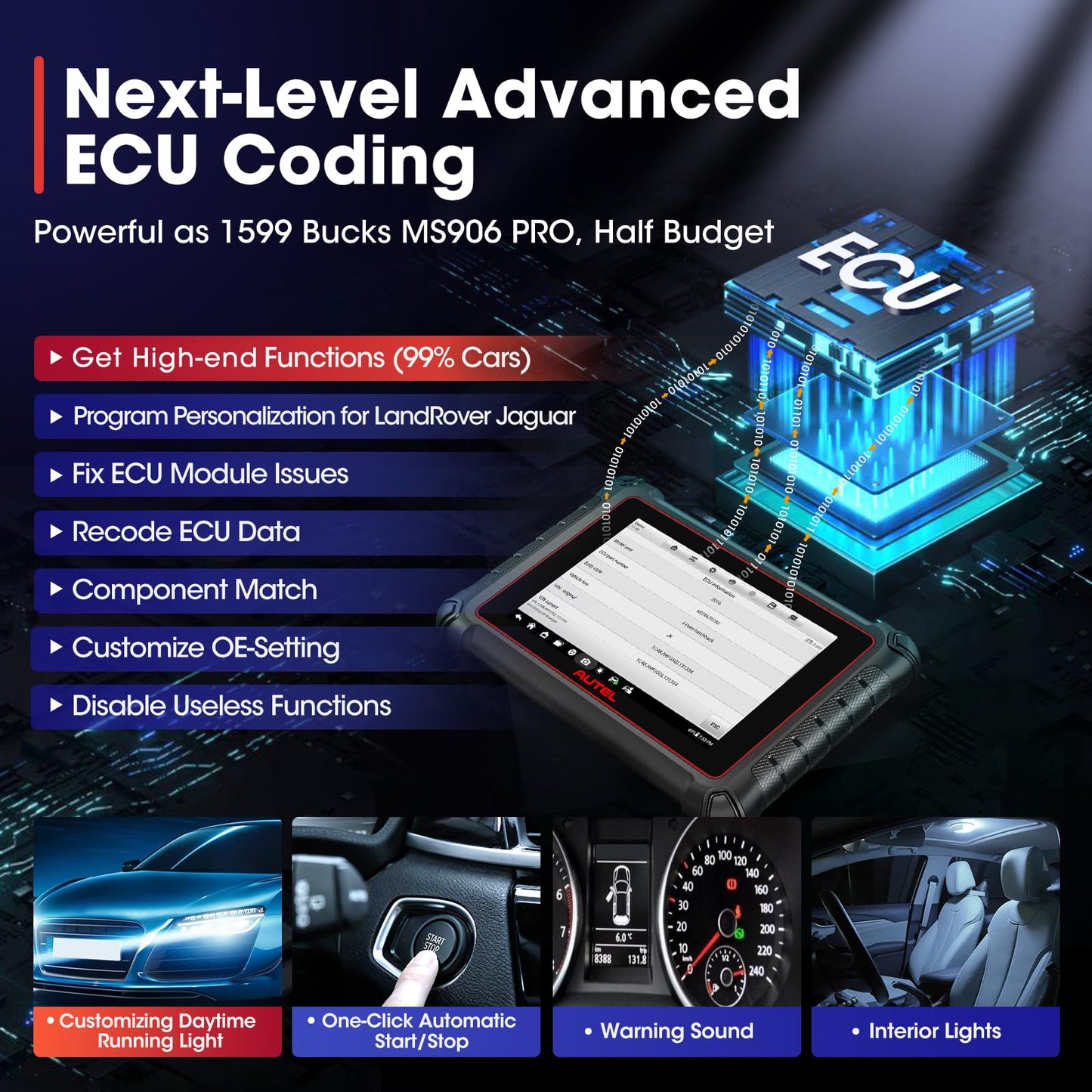 Autel MaxiPRO MP900 2025 Scanner – ECU Coding & 3000+ Active Tests