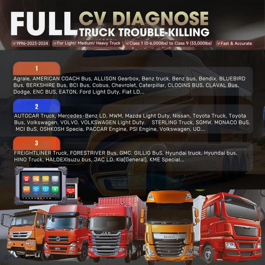 Autel MaxiSys MS908CV II 2024 Heavy Duty Truck Scanner & ECU Programmer