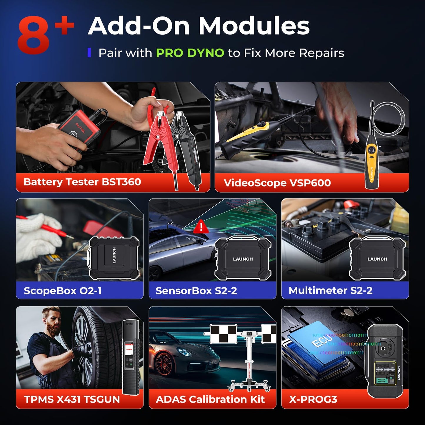 LAUNCH X431 PRO Dyno 2025 Scanner – ECU Coding & 38+ Services
