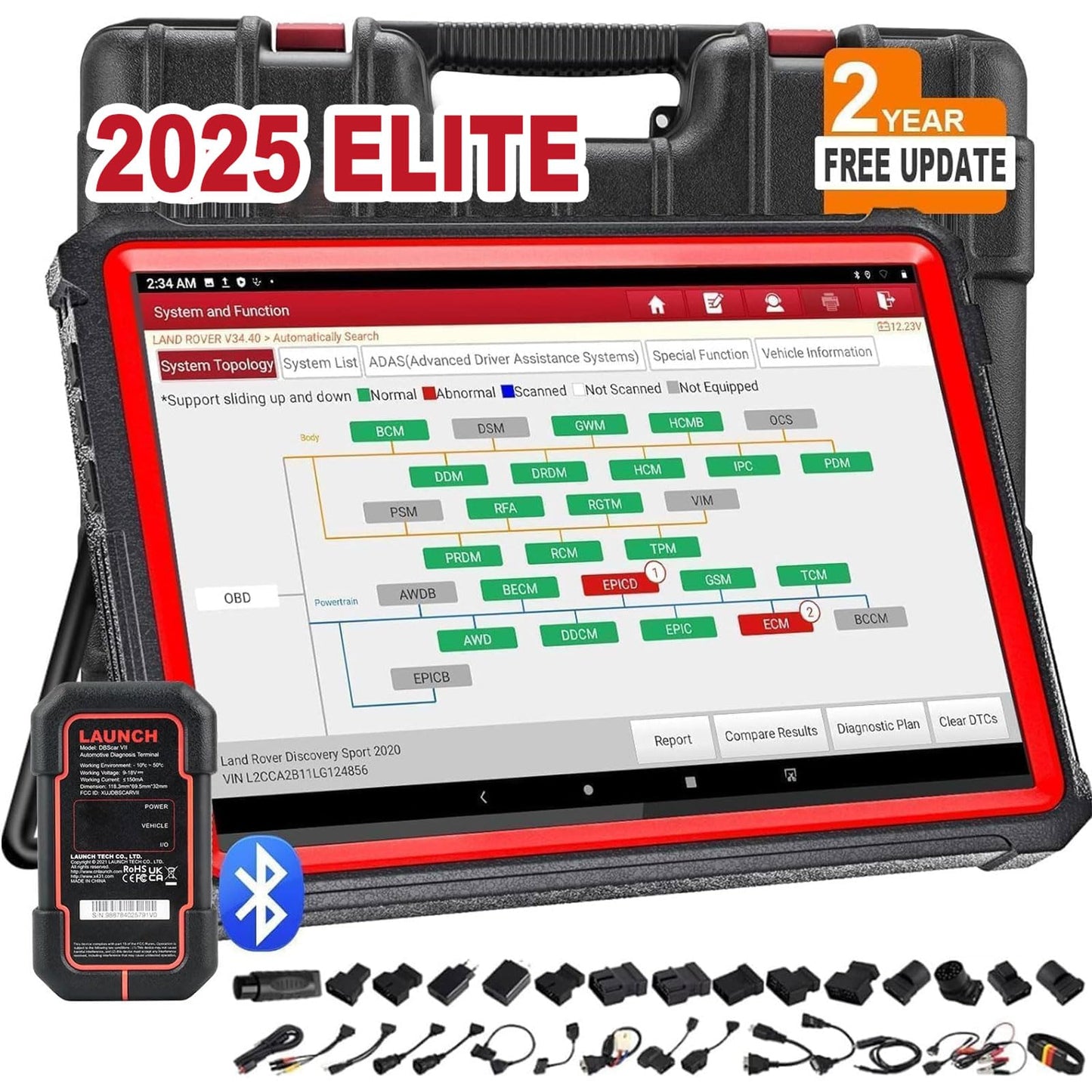 LAUNCH X431 PRO3S+ V5.0 Elite 2025 Scanner with ECU Coding