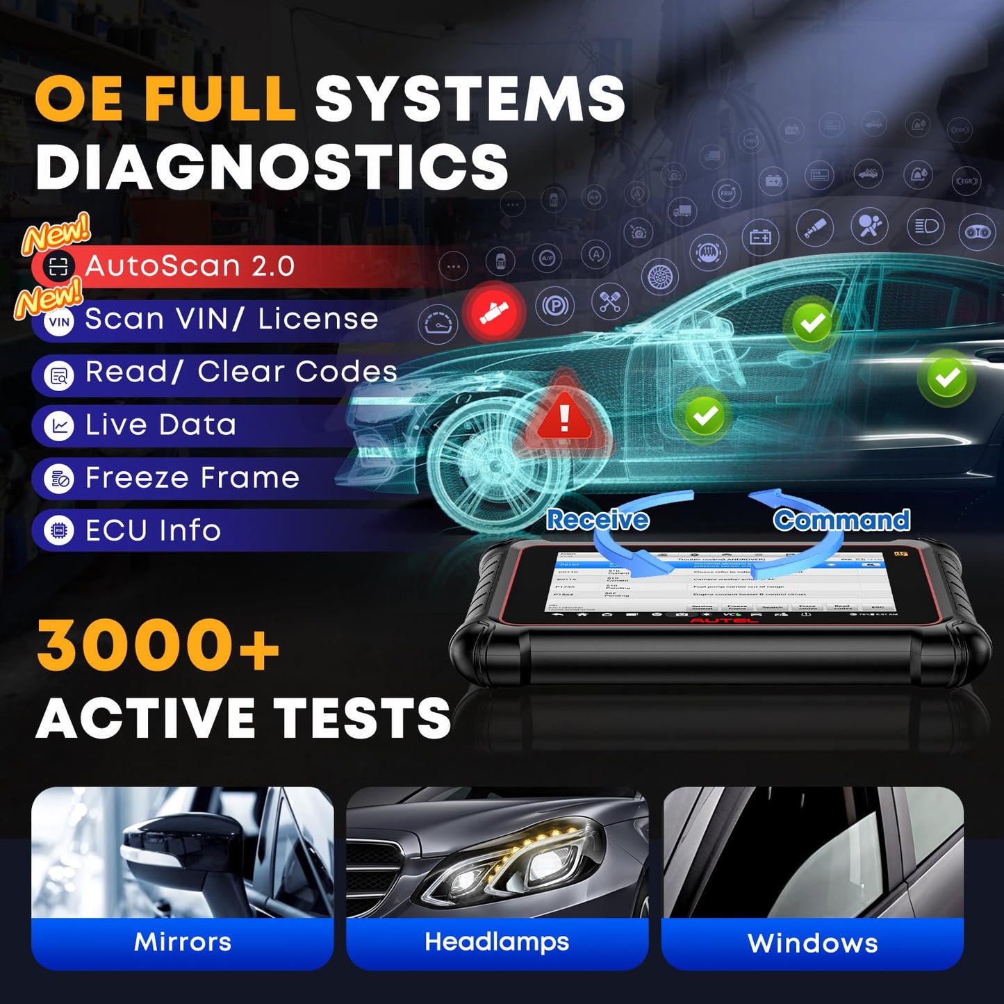 Autel MaxiPRO MP900TS 2025 Scanner | Advanced ECU Coding & TPMS