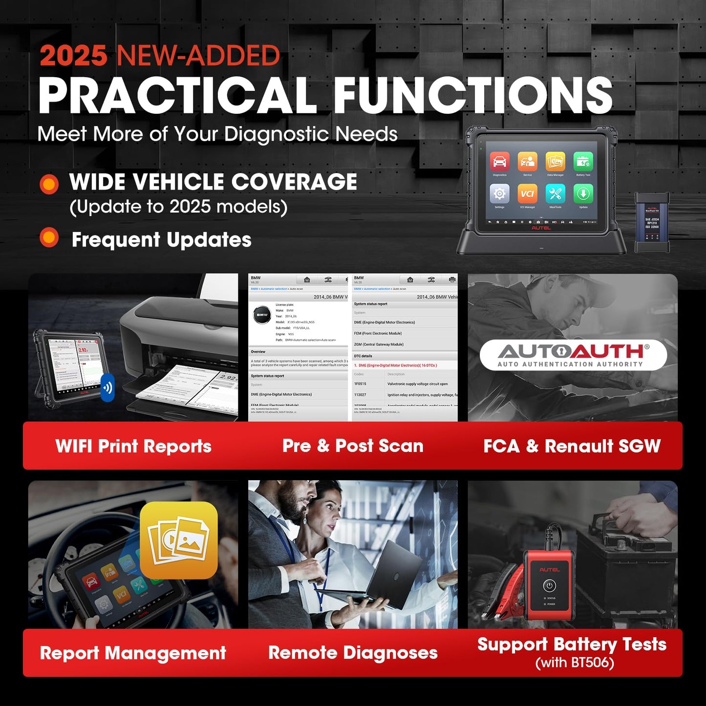Autel MaxiCOM Ultra Lite Scanner – 2025 ECU Programming Tool
