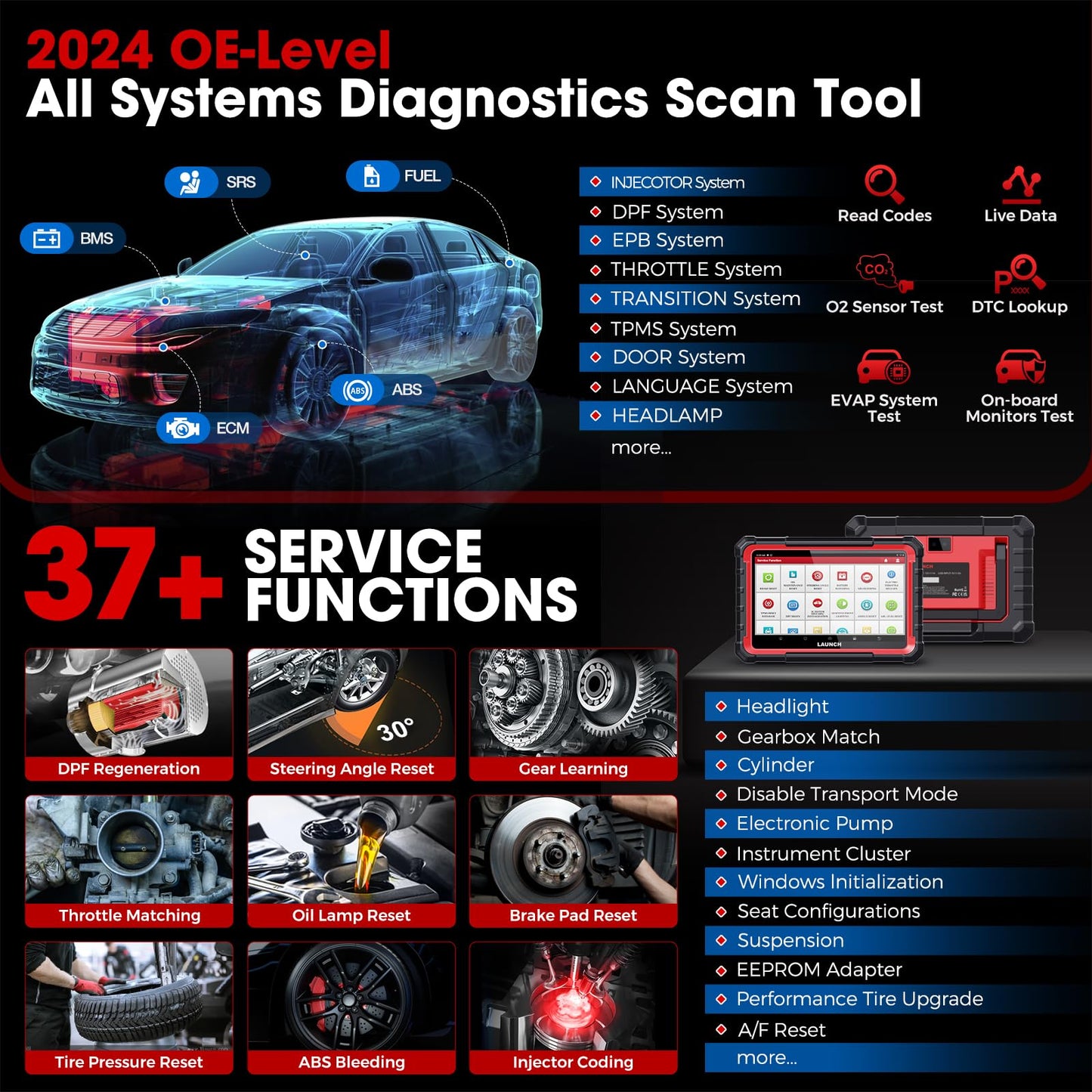 LAUNCH X431 PRO Elite 2024 Bi-Directional OBD2 Diagnostic Tool
