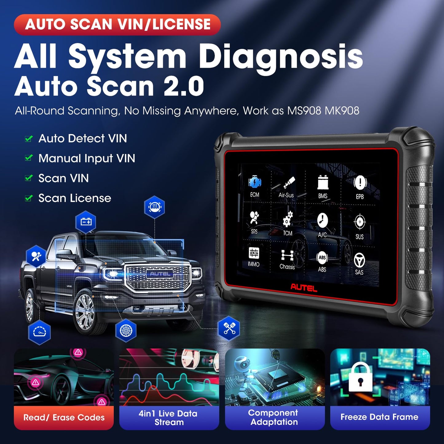 Autel MaxiPRO MP900 2025 Scanner – ECU Coding & 3000+ Active Tests
