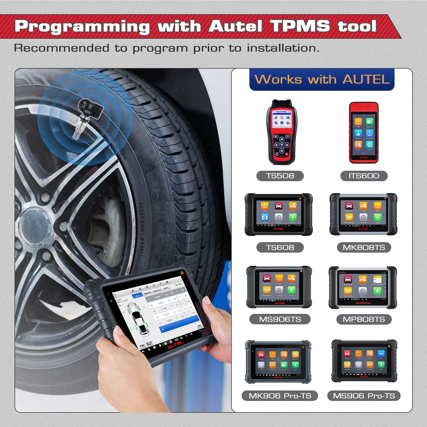 Autel TPMS MX Sensor 2-in-1 Dual Frequency 315/433MHz - Programmable