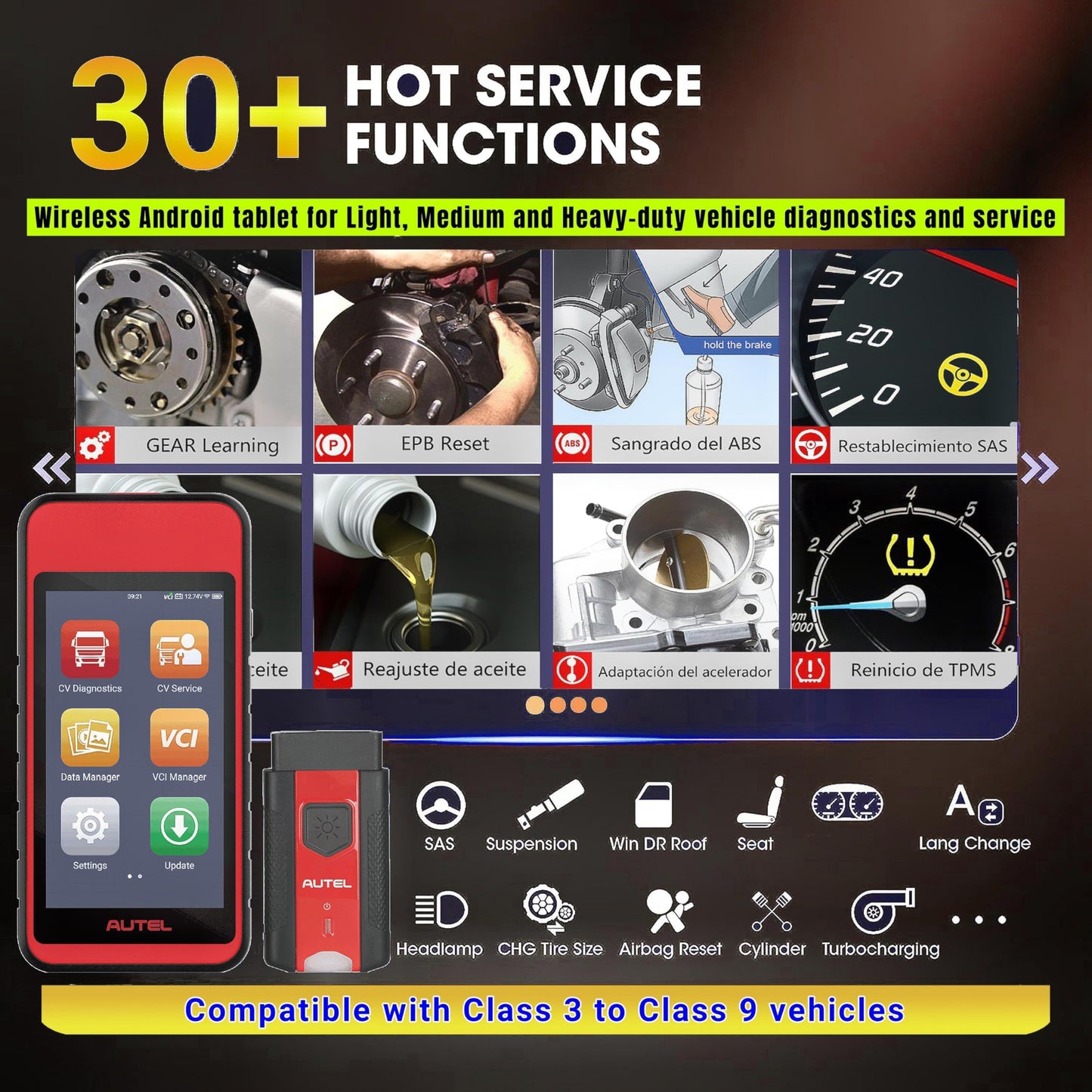 Autel MaxiDiag MD600CV Truck Scanner | 2024 Heavy Duty Diagnostics