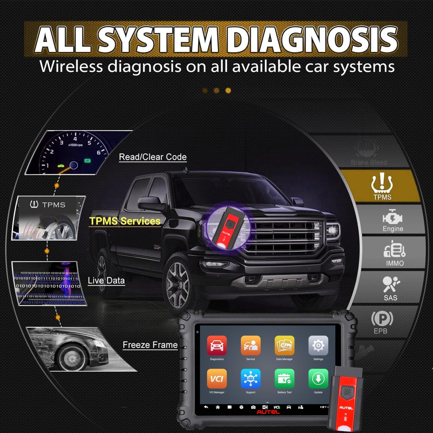 Autel MaxiSys MS906 PRO TS OBD2 Scanner – ECU Coding & 36+ Services