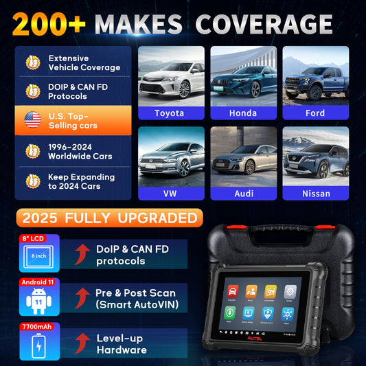 Autel MaxiCheck MX900 OBD2 Scanner – 40+ Reset Services & Full System Diagnostics