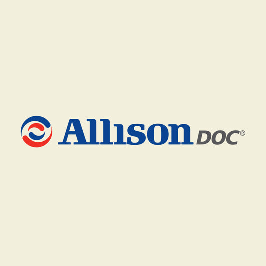 Allison DOC logo on a beige background