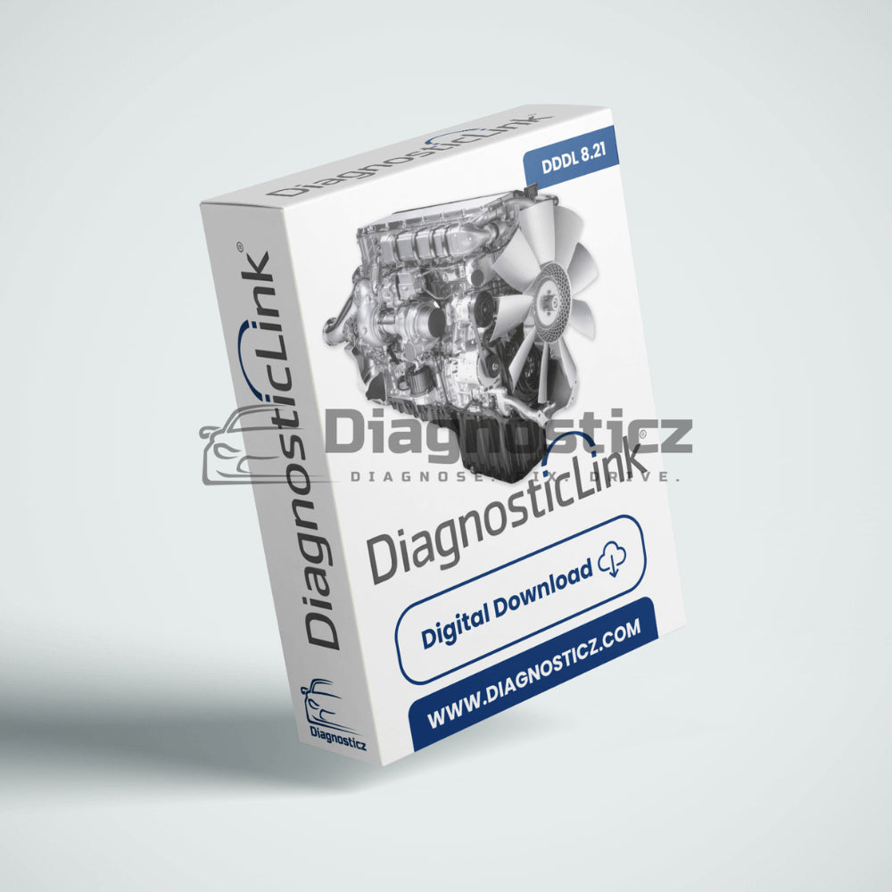 DiagnosticLink software package box on a light gray background