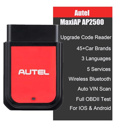 Autel MaxiAP AP2500 Bluetooth OBD2 Scanner – 5 Service Functions & 45+ Brands