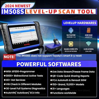 Autel MaxiIM IM508S Scanner – 2025 Upgrade, Full System Diagnostic & 3000+ Active Tests