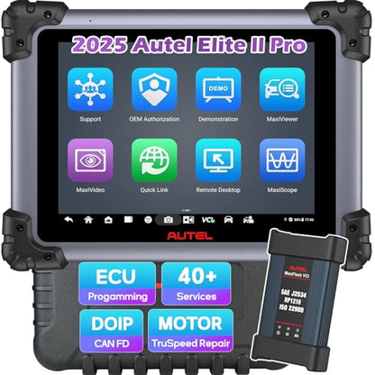 Autel MaxiSys Elite II Pro Scanner | J2534 ECU Coding, 40+ Resets, CAN FD & DoIP