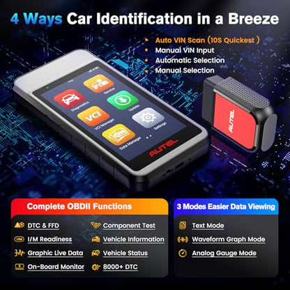 Autel MD906 PRO 2025 OBD2 Scanner – All Systems, 11 Services