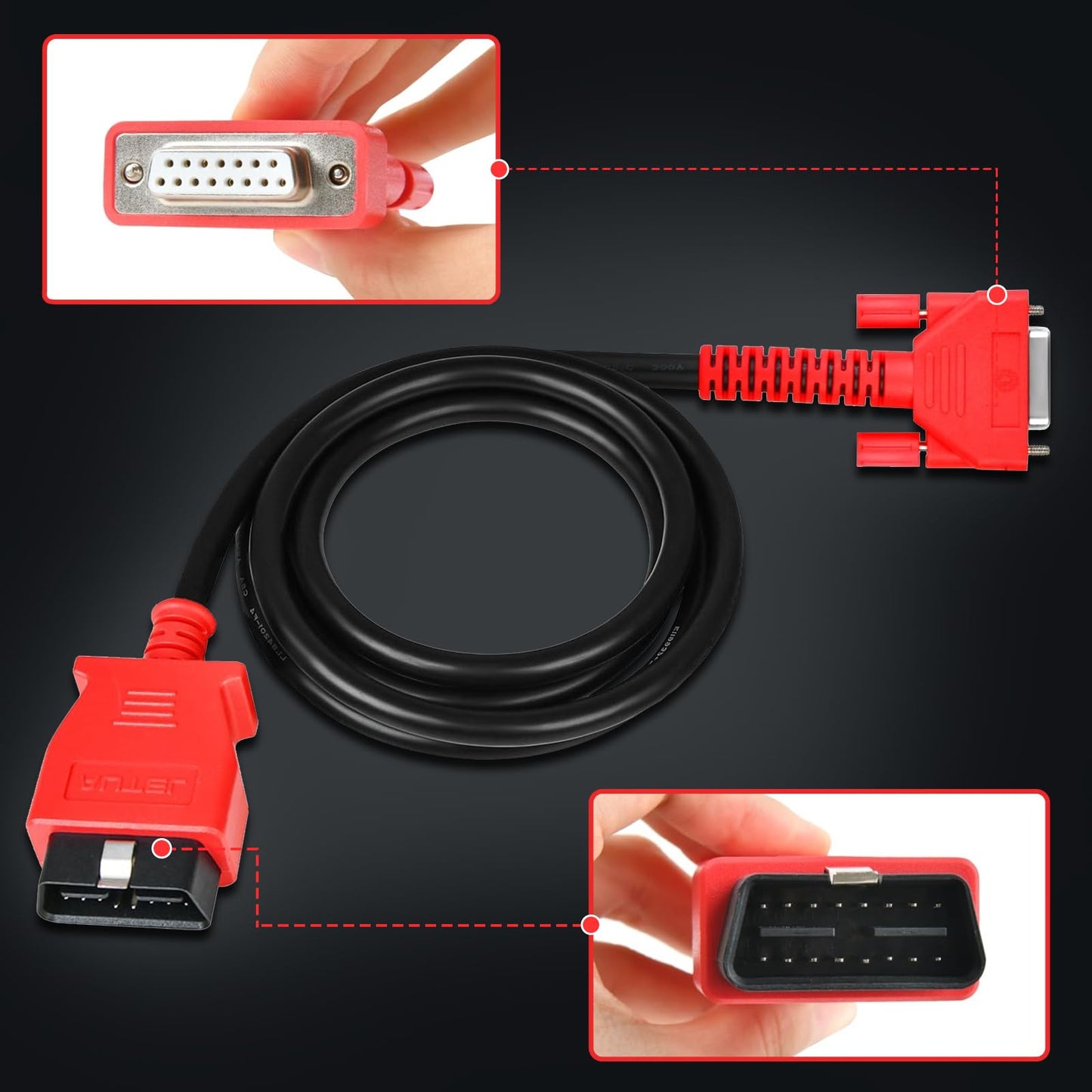 Autel Universal 16 Pin OBD2 Diagnostic Test Cable for MK808 Series