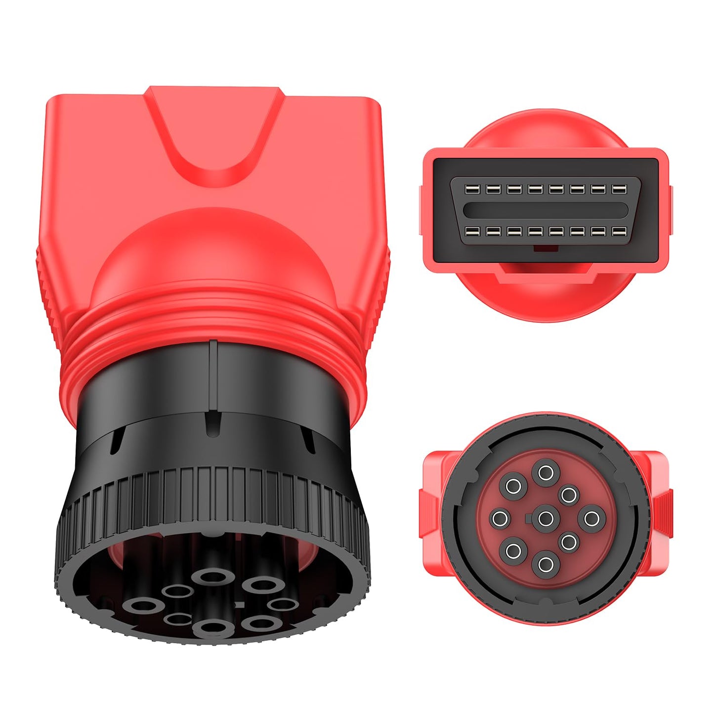 Autel 9Pin J1939 to 16Pin OBD2 Adapter for Heavy Duty Trucks
