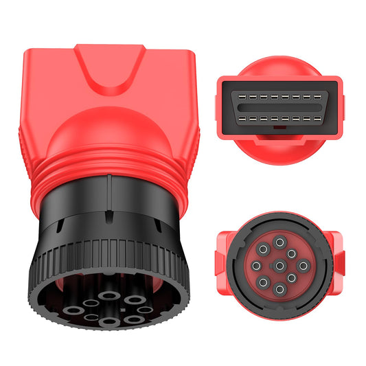 Autel 9Pin J1939 to 16Pin OBD2 Adapter for Heavy Duty Trucks
