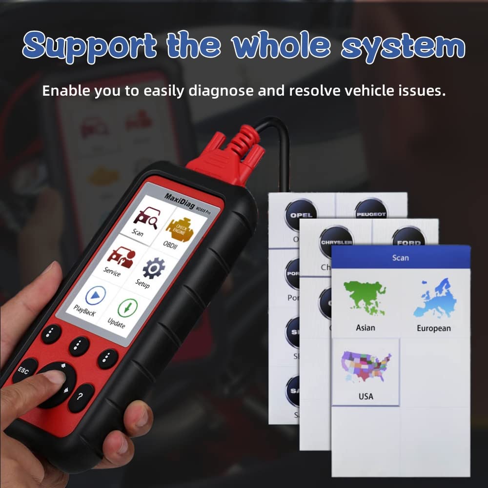 Autel MaxiDIAG MD808 Pro Full-System OBD2 Diagnostic Scanner