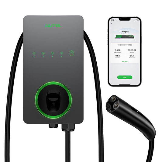 Autel 50A Level 2 EV Charger – NACS Tesla-Ready, 240V Smart Home Station