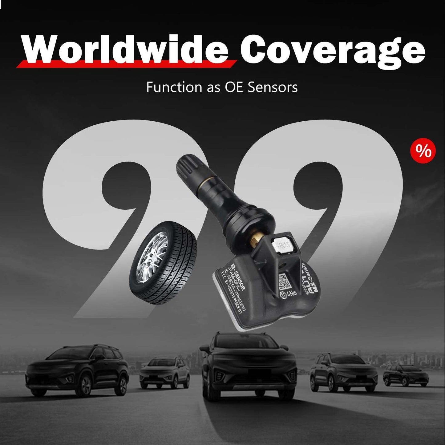 Autel MX Sensor TPMS Set – 20 Programmable 315/433MHz OE-Level