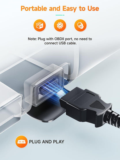 ANCEL AD410 OBD2 Scanner - Enhanced Car Code Reader for 1996+ Vehicles
