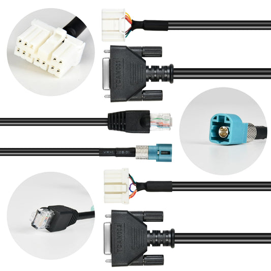 Autel Tesla Diagnostic Cable Set for S & X EV – 3PCS OBD2 Adapter