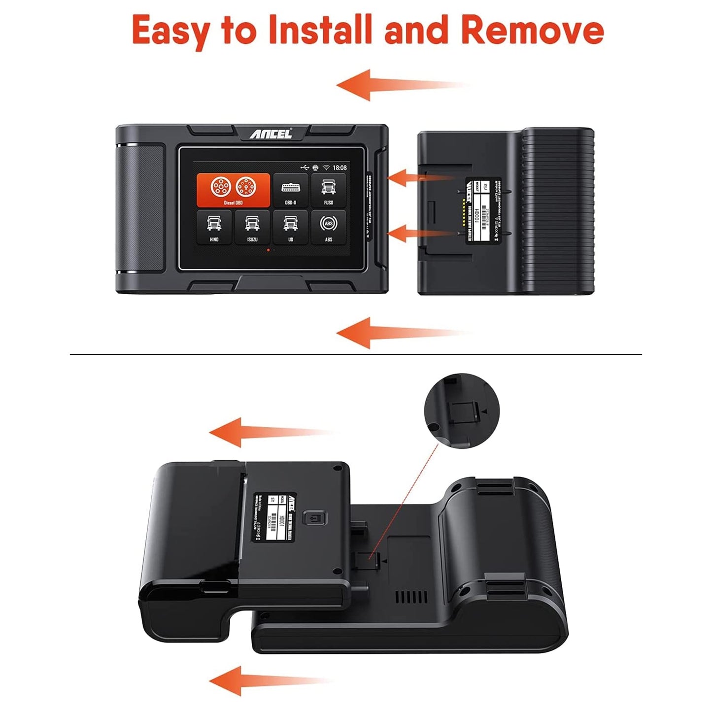 ANCEL HD Series Printer for Diesel Truck Scanners – Fast Diagnostic Printing