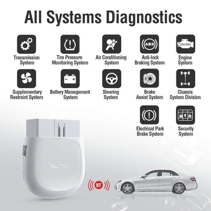 Autel MaxiAP AP200 Bluetooth OBD2 Scanner – Full System & 19 Services