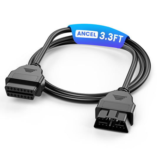 ANCEL 16-Pin OBD2 Scanner Extension Cable 3.3ft Male to Female