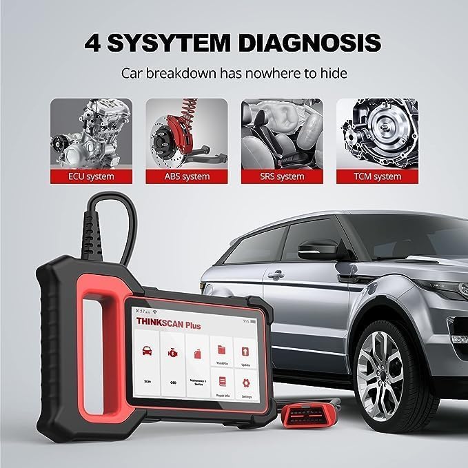 ThinkScan Plus S5 OBD2 Scanner – 4 Systems + WiFi Update